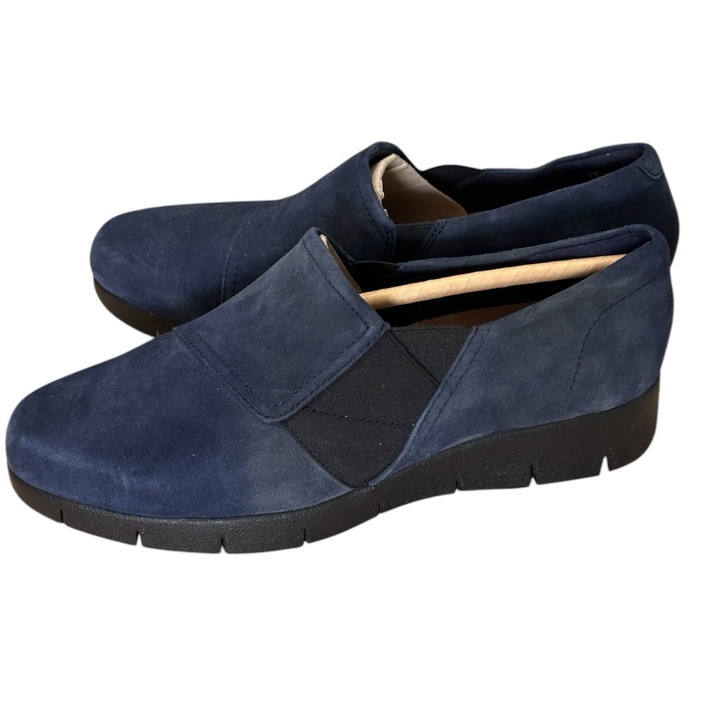 Clarks Women's Daelyn Monarch Slip On Black Suede shoes 7.5